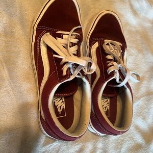 Maroon vans size 10